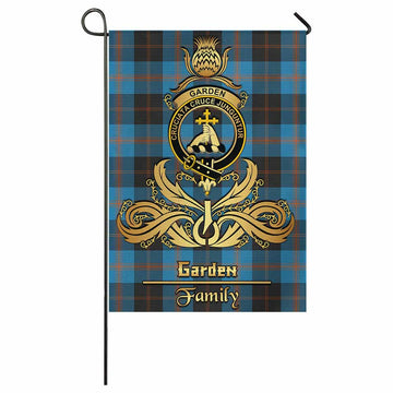 Garden (Gardyne) Tartan Garden Flag with Highland Thistle Cherish Family Crest Style - Tartan Vibes Clothing