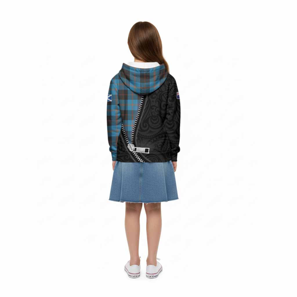 Garden (Gardyne) Tartan Kid Hoodie New Zealand Pattern Unique Zipper Stylized