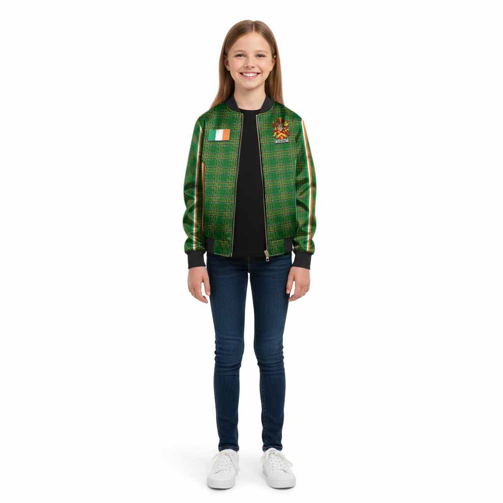 Gardiner Irish Clan Coat of Arm Tartan Kid Bomber Jacket Flag Style