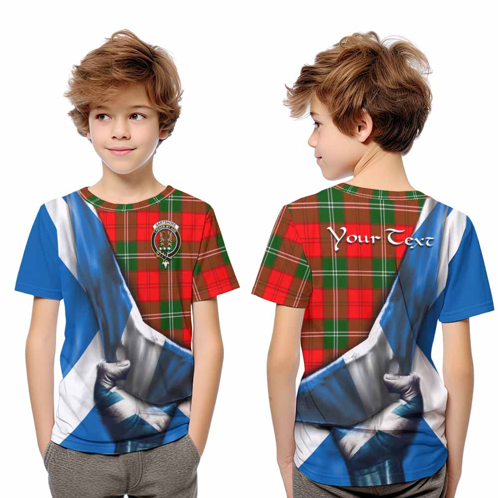 Gartshore Tartan Kid T-Shirt with Family Crest Scotland Patriotic Style Youth XL Size14 - Tartan Vibes Clothing