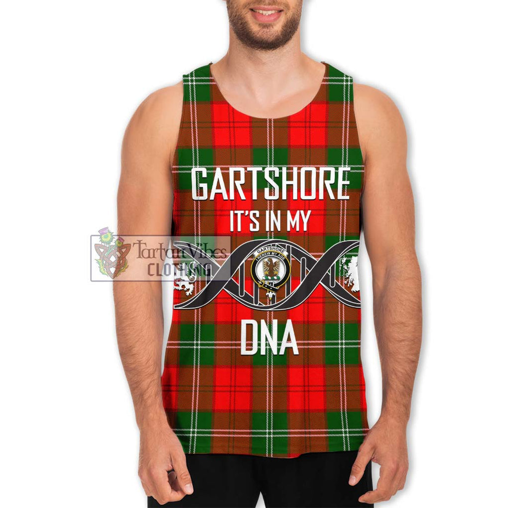 Gartshore Tartan Men's Tank Top with Family Crest DNA In Me Style Men - Tartan Vibes Clothing