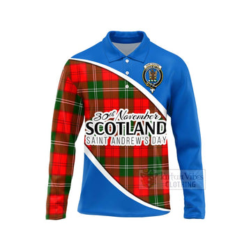 Gartshore Family Crest Tartan Long Sleeve Polo Shirt Celebrate Saint Andrew's Day in Style Unisex - Tartan Vibes Clothing