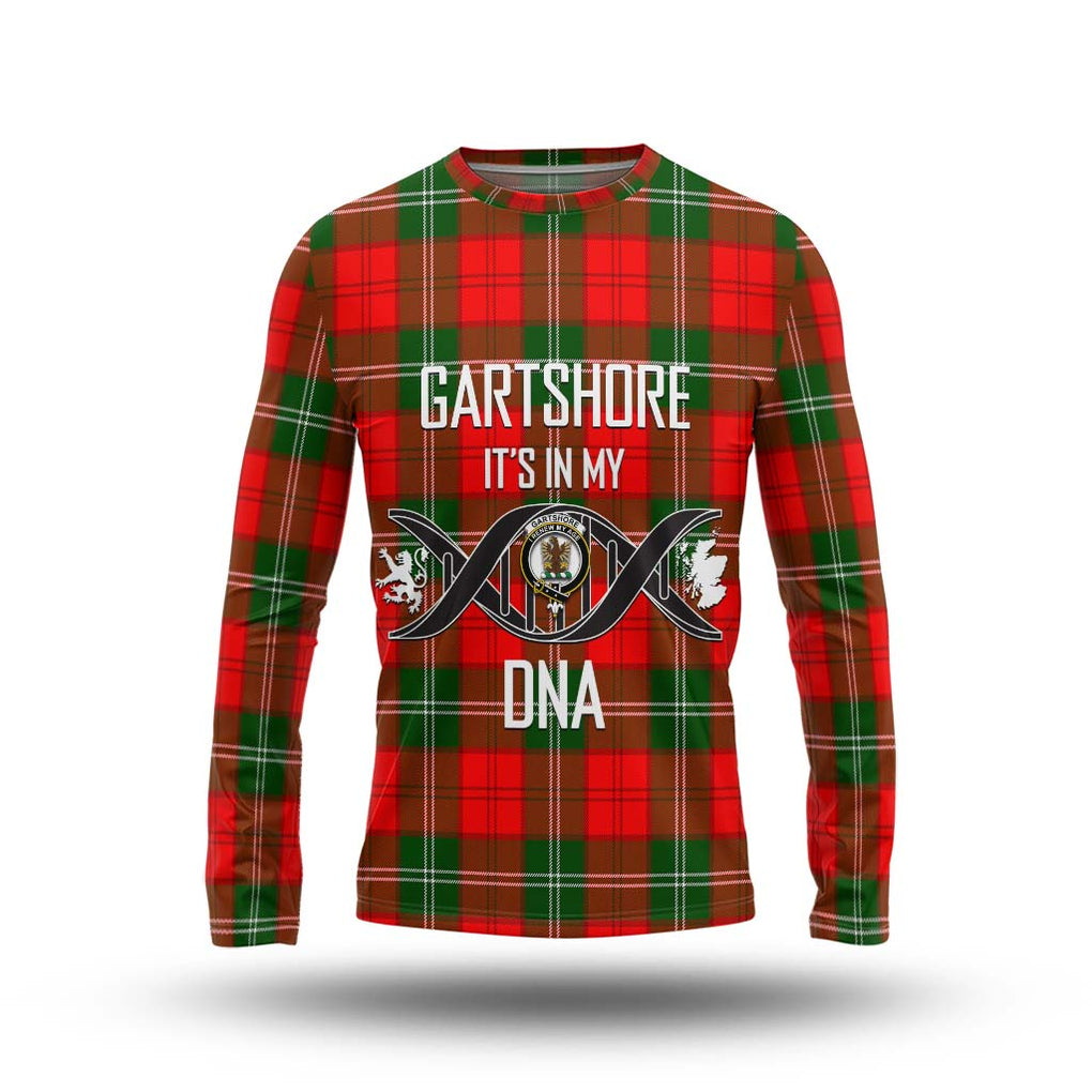 Gartshore Tartan Long Sleeve T-Shirt with Family Crest DNA In Me Style Unisex - Tartan Vibes Clothing
