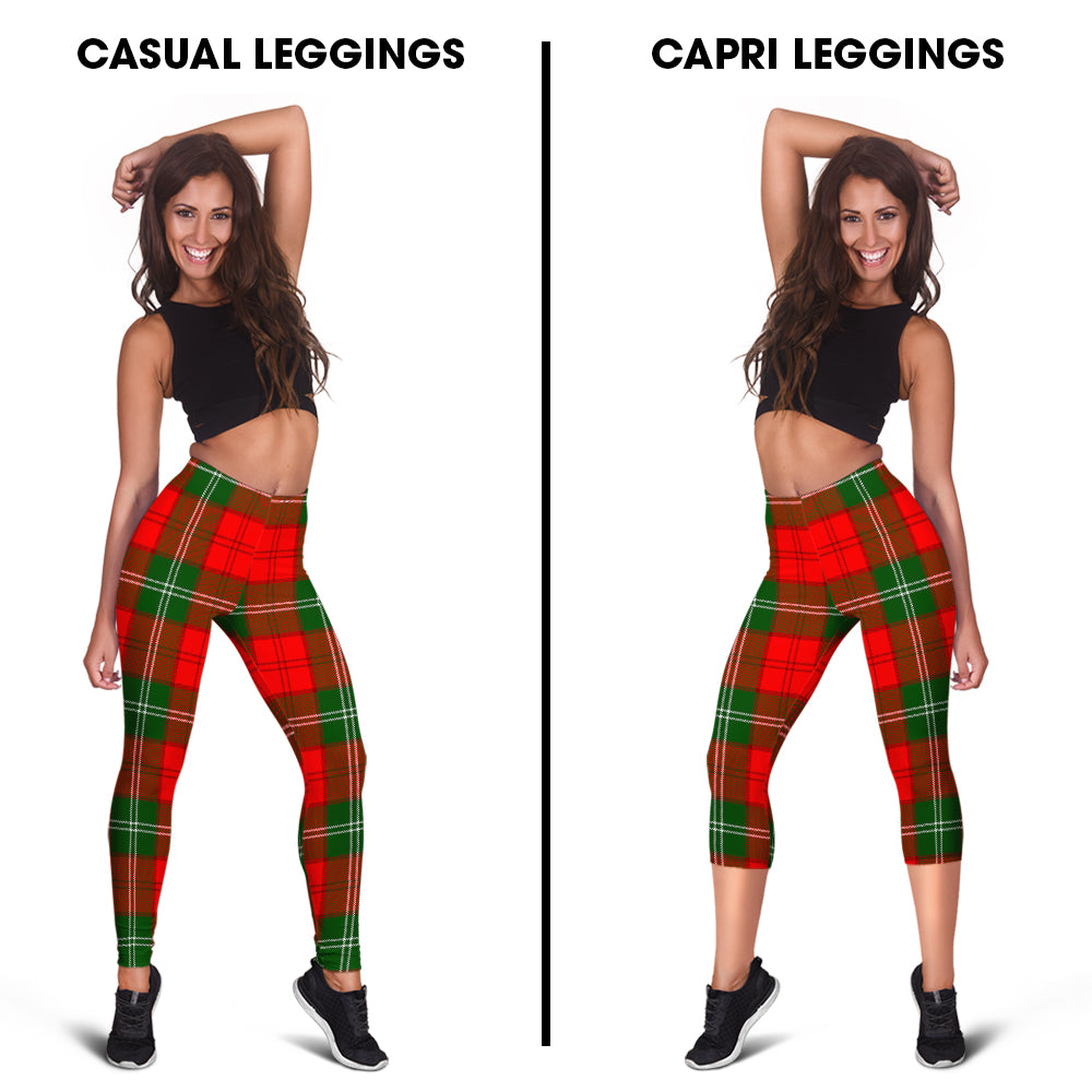 Gartshore Tartan Womens Leggings Capri Leggings - Tartan Vibes Clothing