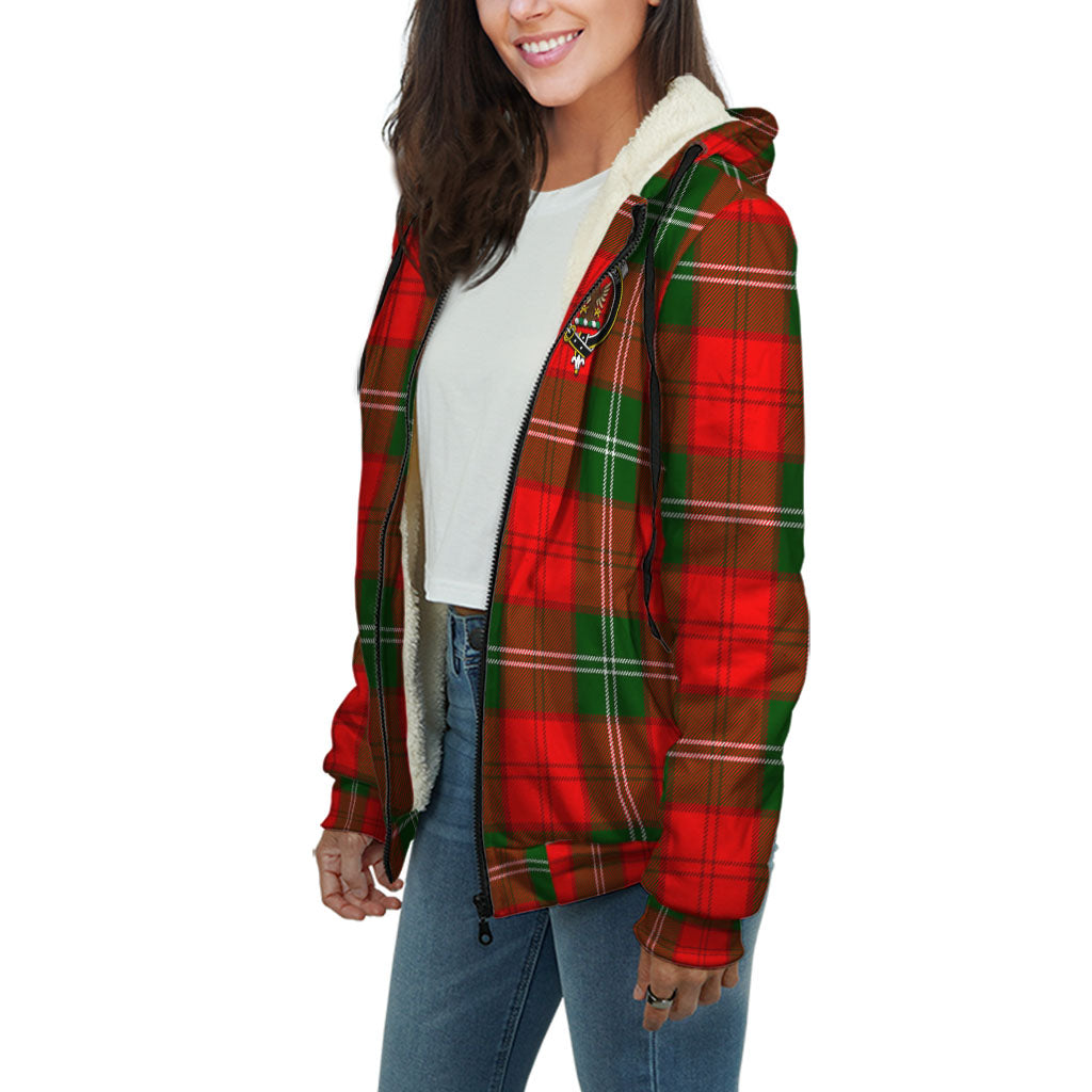 Gartshore Tartan Sherpa Hoodie with Family Crest Unisex - Tartan Vibes Clothing