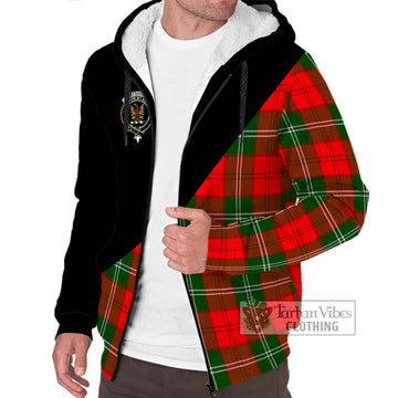 Gartshore Tartan Sherpa Hoodie with Family Crest and Military Logo Style Unisex S - Tartan Vibes Clothing