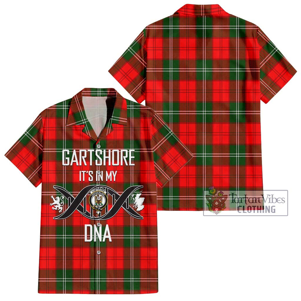 Gartshore Tartan Hawaiian Shirt with Family Crest DNA In Me Style Kid - Tartan Vibes Clothing