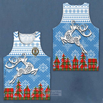 Gartshore Clan Christmas Men's Tank Top Celtic Reindeer Style Men - Tartan Vibes Clothing
