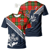 Gartshore Tartan T-Shirt Featuring Thistle and Scotland Map Kid's Shirt - Tartanvibesclothing Store