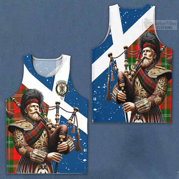 Gartshore Tartan Men's Tank Top with Family Crest Scottish Bagpiper Vibes Men - Tartan Vibes Clothing