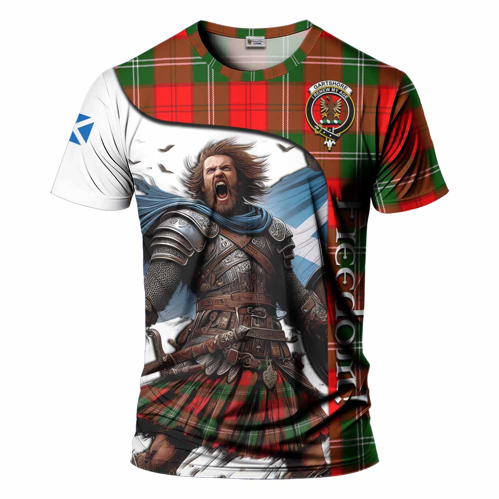Gartshore Crest Tartan T-Shirt Inspired by the Freedom of Scottish Warrior Kid's Shirt - Tartan Vibes Clothing
