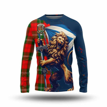 Gartshore Tartan Family Crest Long Sleeve T-Shirt with Scottish Majestic Lion Unisex - Tartan Vibes Clothing