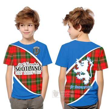 Gartshore Family Crest Tartan Kid T-Shirt Celebrate Saint Andrew's Day in Style Youth XL Size14 - Tartan Vibes Clothing