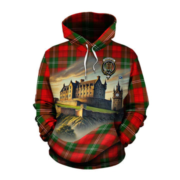 Gartshore Tartan Family Crest Cotton Hoodie with Scottish Ancient Castle Style Pullover Hoodie XS - Tartan Vibes Clothing