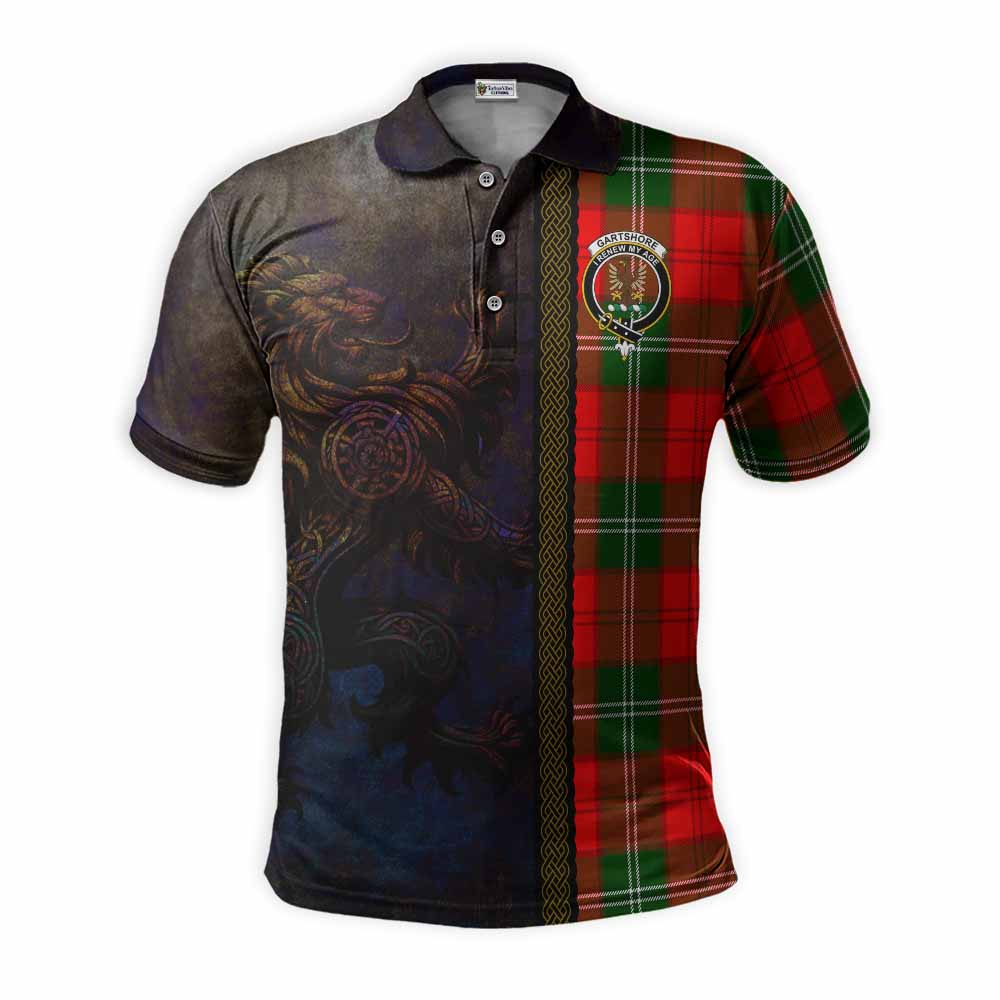 Gartshore Tartan Family Crest Polo Shirt Alba Gu Brath Be Brave Lion Ancient Style Kid - Tartan Vibes Clothing