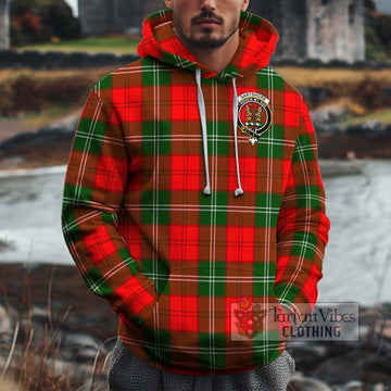 Gartshore Tartan Cotton Hoodie with Family Crest Zip Hoodie - Tartan Vibes Clothing