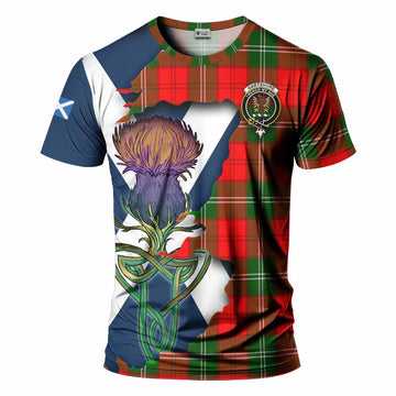Gartshore Tartan Family Crest T-Shirt Scottish Thistle Celtic Inspired