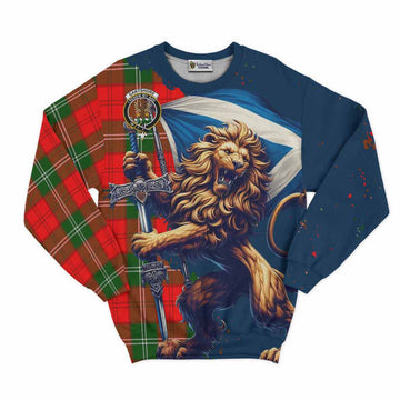 Gartshore Tartan Family Crest Sweatshirt with Scottish Majestic Lion Unisex - Tartan Vibes Clothing