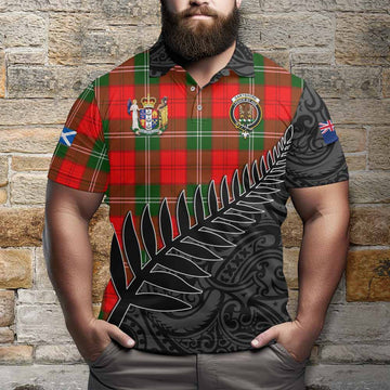 Gartshore Crest Tartan Polo Shirt with New Zealand Silver Fern Half Style Kid - Tartan Vibes Clothing