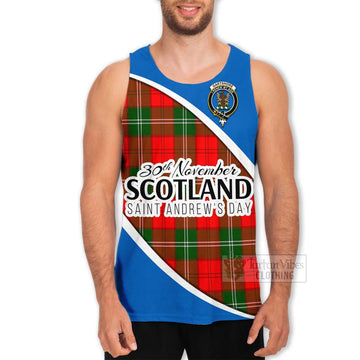 Gartshore Family Crest Tartan Men's Tank Top Celebrate Saint Andrew's Day in Style Men - Tartan Vibes Clothing