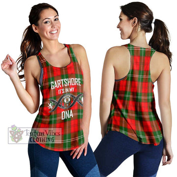 Gartshore Tartan Women's Racerback Tanks with Family Crest DNA In Me Style 4XL - Tartan Vibes Clothing