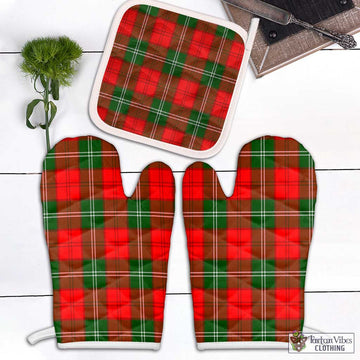 Gartshore Tartan Combo Oven Mitt & Pot-Holder Combo 2 Oven Mitt & 1 Pot-Holder Black - Tartan Vibes Clothing