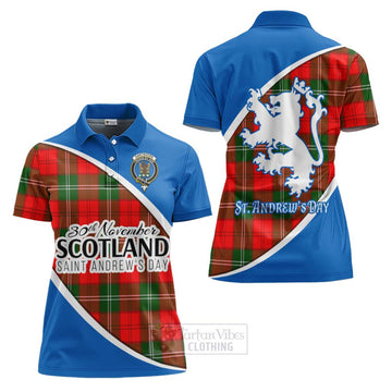Gartshore Family Crest Tartan Women's Polo Shirt Celebrate Saint Andrew's Day in Style Women - Tartan Vibes Clothing