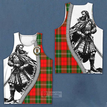 Gartshore Tartan Clan Crest Men's Tank Top with Highlander Warrior Celtic Style Men - Tartan Vibes Clothing