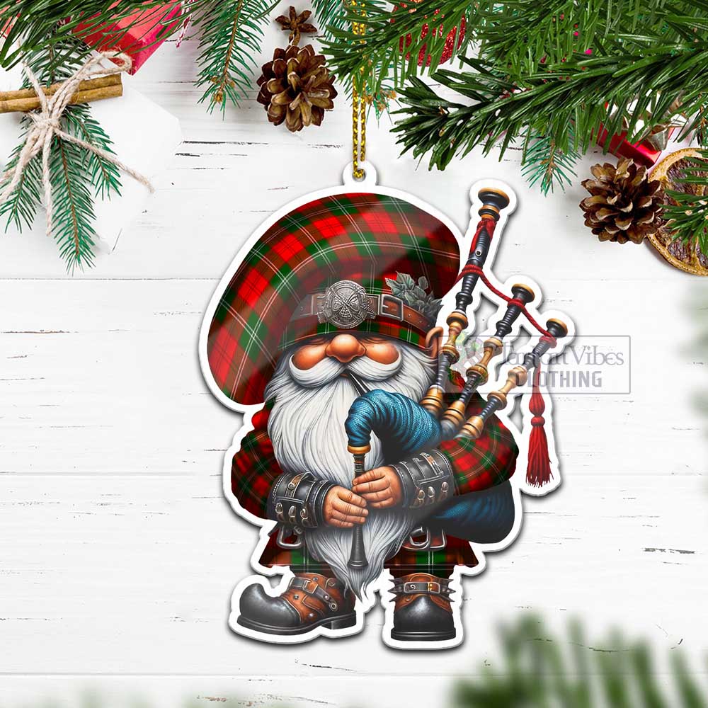 Gartshore Tartan Bagpiper Gnome Christmas Ornament - Tartan Vibes Clothing