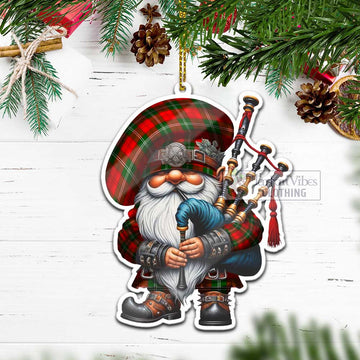 Gartshore Tartan Bagpiper Gnome Christmas Ornament - Tartan Vibes Clothing