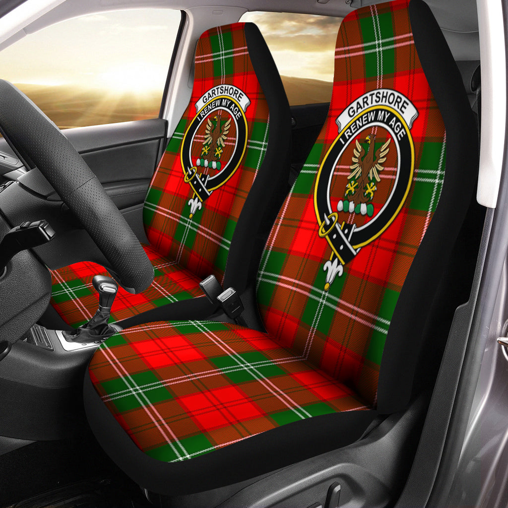 Gartshore Tartan Car Seat Cover with Family Crest One Size - Tartan Vibes Clothing