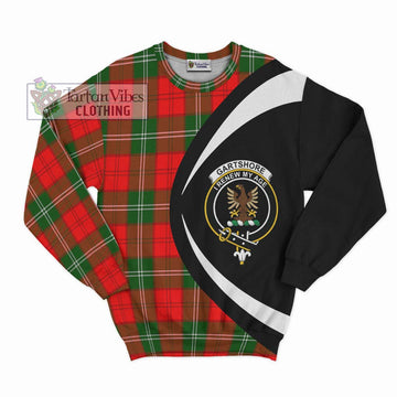 Gartshore Tartan Sweatshirt with Family Crest Circle Style Unisex - Tartan Vibes Clothing