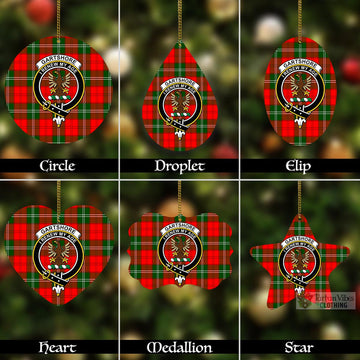 Gartshore Tartan Christmas Aluminium Ornament with Family Crest Aluminium - Tartan Vibes Clothing