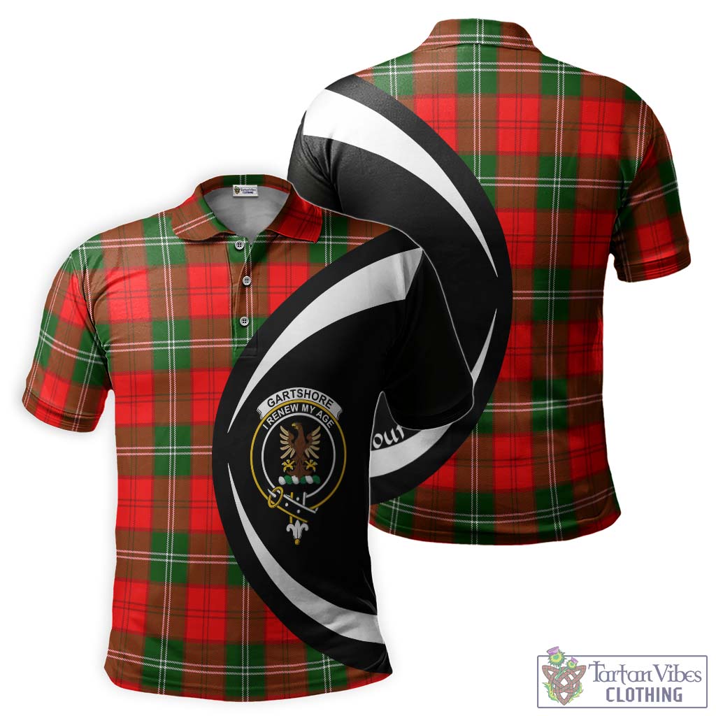 Gartshore Tartan Men's Polo Shirt with Family Crest Circle Style Kid - Tartan Vibes Clothing