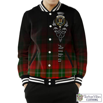 Gartshore Tartan Baseball Jacket Featuring Alba Gu Brath Family Crest Celtic Inspired Unisex - Tartan Vibes Clothing