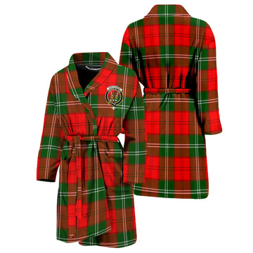 Gartshore Tartan Bathrobe with Family Crest Unisex S - Tartan Vibes Clothing