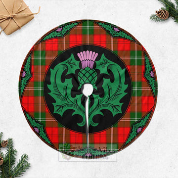 Gartshore Tartan Christmas Tree Skirt Scottish Thistle Style Casual Tree Skirts - Tartan Vibes Clothing