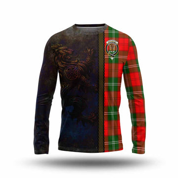 Gartshore Tartan Family Crest Long Sleeve T-Shirt Alba Gu Brath Be Brave Lion Ancient Style Unisex - Tartan Vibes Clothing