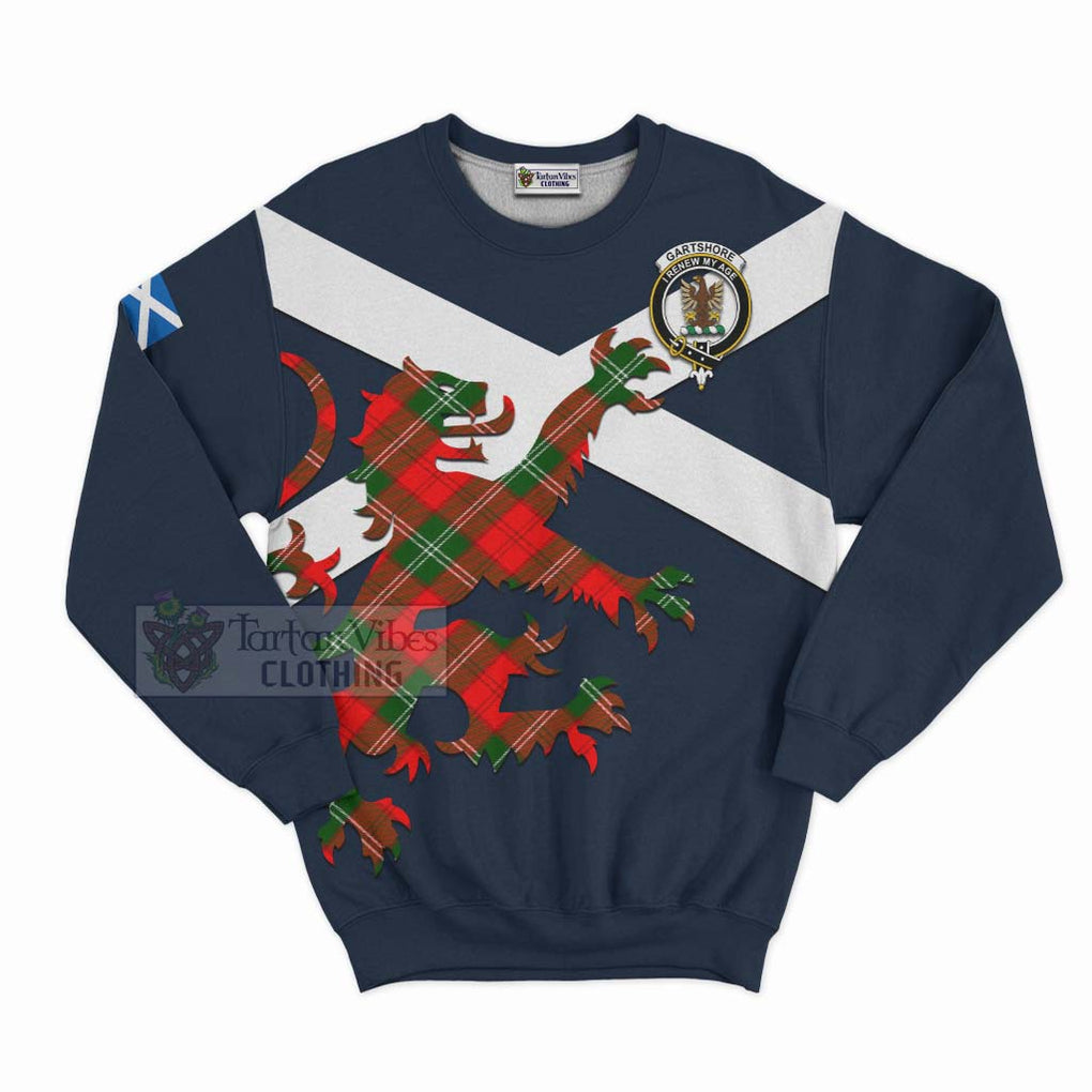 Gartshore Tartan Lion Rampant Sweatshirt Proudly Display Your Heritage with Alba Gu Brath and Clan Name Unisex - Tartan Vibes Clothing