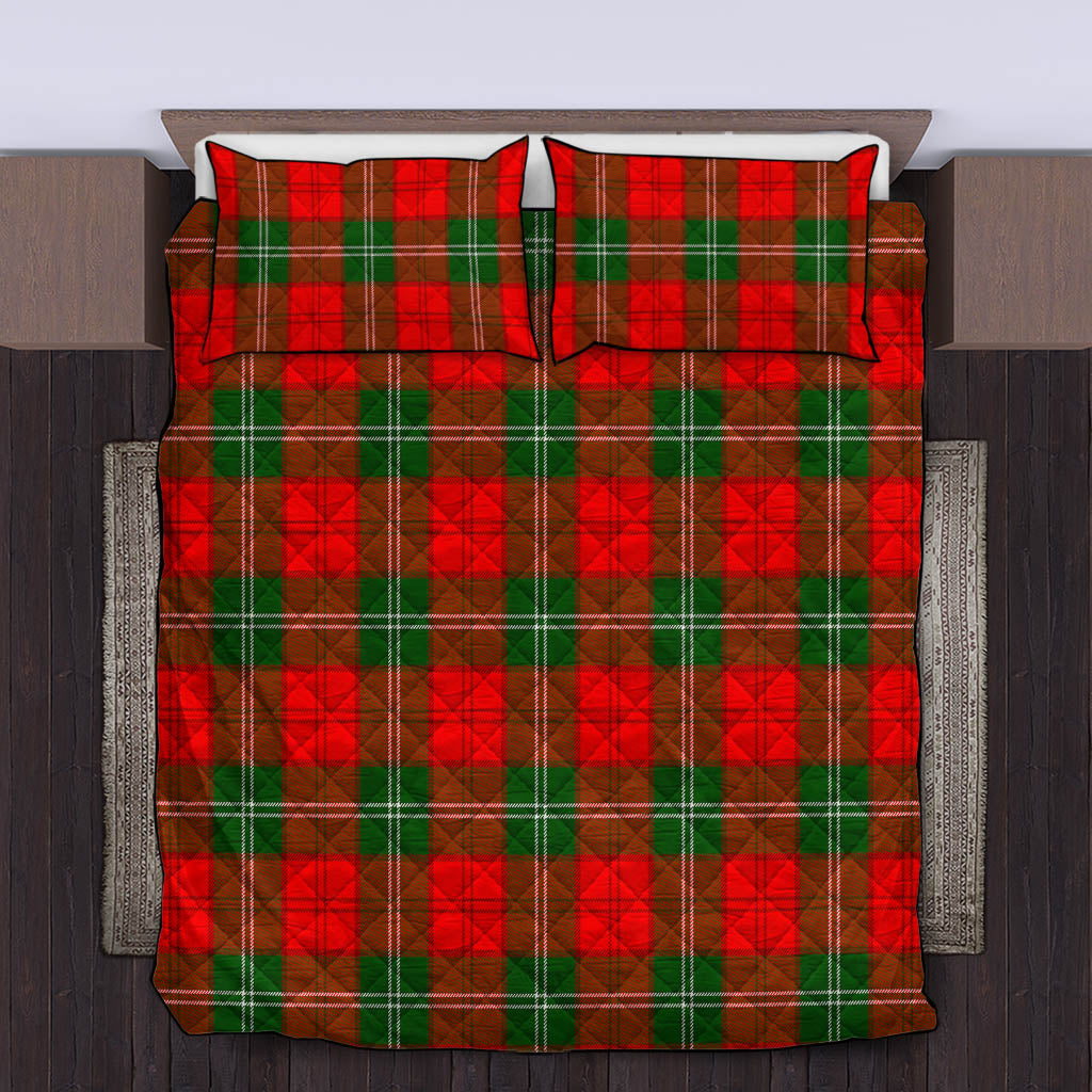 Gartshore Tartan Quilt Bed Set King - Tartan Vibes Clothing