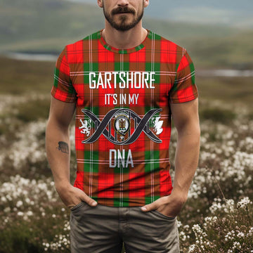 Gartshore Tartan T-Shirt with Family Crest DNA In Me Style