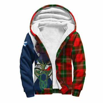 Gartshore Tartan Family Crest Sherpa Hoodie Scottish Thistle Celtic Inspired Unisex S - Tartan Vibes Clothing