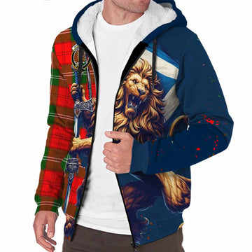 Gartshore Tartan Family Crest Sherpa Hoodie with Scottish Majestic Lion Unisex S - Tartan Vibes Clothing