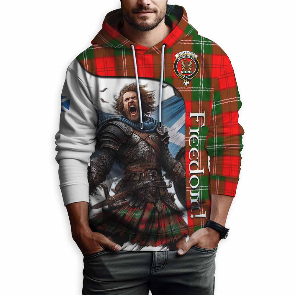 Gartshore Crest Tartan Hoodie Inspired by the Freedom of Scottish Warrior Pullover Hoodie - Tartan Vibes Clothing