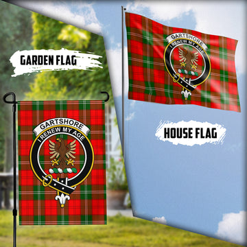 Gartshore Tartan Flag with Family Crest