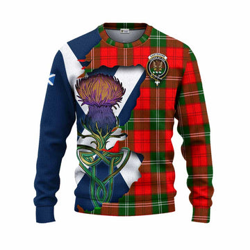 Gartshore Tartan Family Crest Knitted Sweater Scottish Thistle Celtic Inspired Unisex - Tartan Vibes Clothing