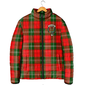 Gartshore Tartan Padded Jacket with Family Crest Men's Padded Jacket - Tartan Vibes Clothing