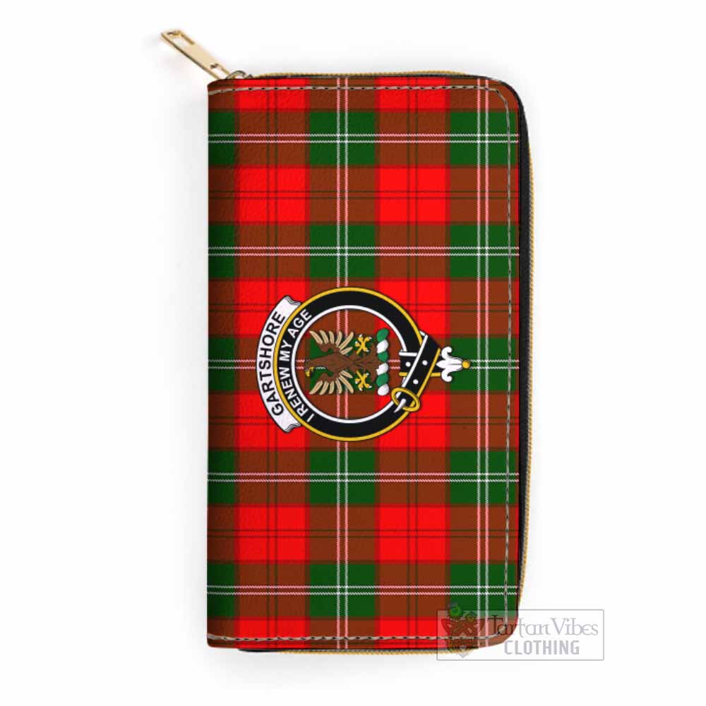 Gartshore Tartan Women's Leather Wallet with Family Crest One Size 19.7*10.5*3.5 cm - Tartan Vibes Clothing