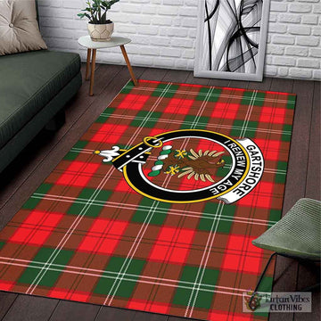 Gartshore Tartan Area Rug with Family Crest L 59*86 inch (150x220 cm) - Tartan Vibes Clothing
