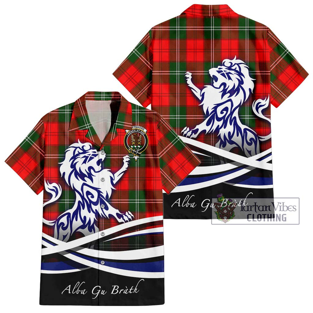 Gartshore Tartan Hawaiian Shirt with Alba Gu Brath Regal Lion Emblem Kid - Tartan Vibes Clothing